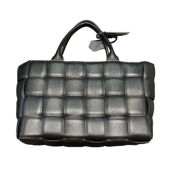 VESTIRSI Margot XL Black Woven Tote - Picture 4 of 6
